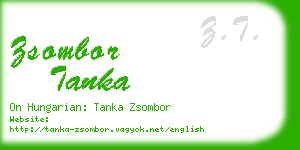 zsombor tanka business card